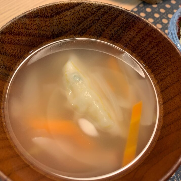 冷凍餃子で！簡単おかずスープ